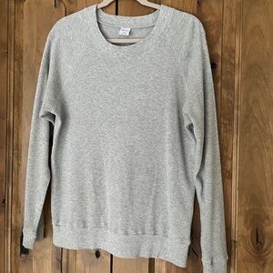 Aritzia Tna Waffle Raglan Longsleeve medium — Heather chrome